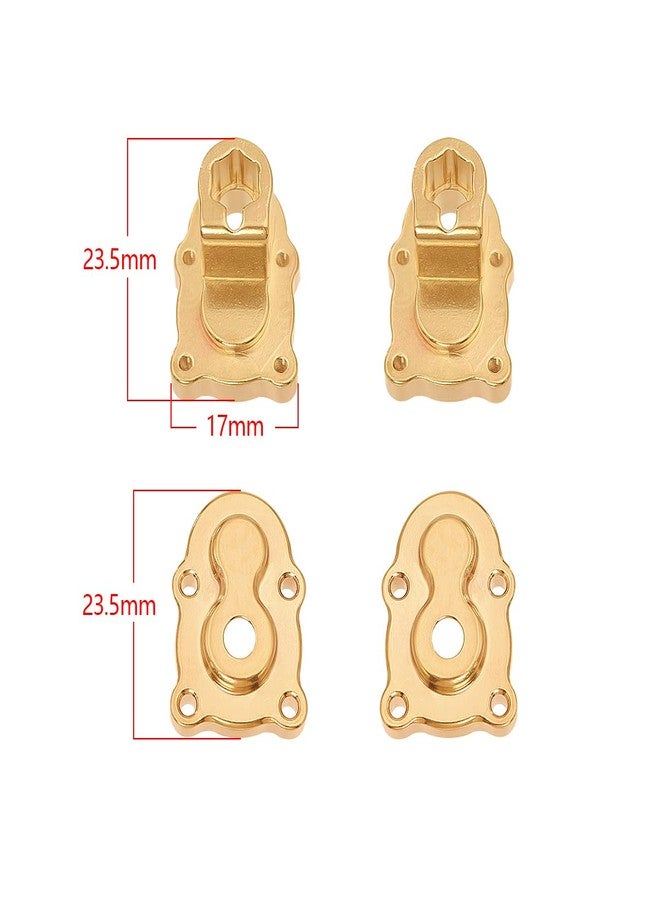FACCNOY FMS FCX24 Brass Portal Axle Counterweight 1/24 Model Car Remote Crawle Car Upgrade Parts (Rear Axle Mount) - Image 3